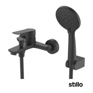 Grifo Stillo Cronos negro ducha