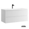 Mueble baño Stillo Milano 100cm blanco mate