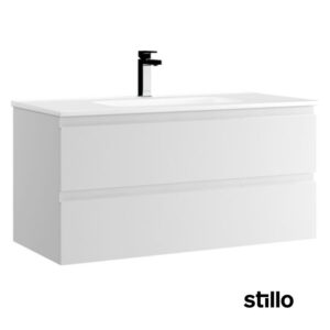 Mueble baño Stillo Milano 100cm blanco mate