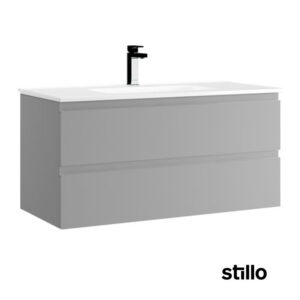 Mueble baño Stillo Milano 100cm gris mate