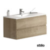 Mueble baño Stillo Milano 100cm roble natural