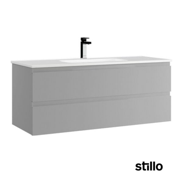 Mueble baño Stillo Milano 120cm gris mate