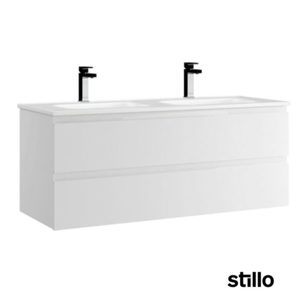 Stillo Milano 120cm doble blanco mate
